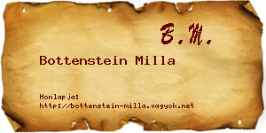 Bottenstein Milla névjegykártya